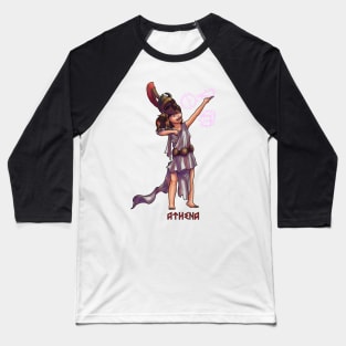 Athena - Goddess of Wisdom - Cartoon Art Baseball T-Shirt